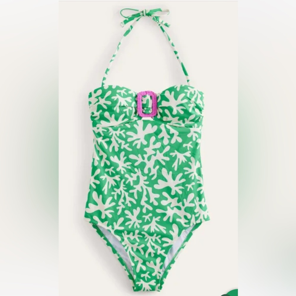BodenTaormina Bandeau swimsuit, size US 12, new with tags